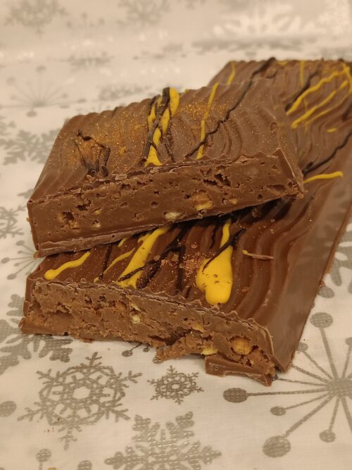 Turrón de praliné y quicos