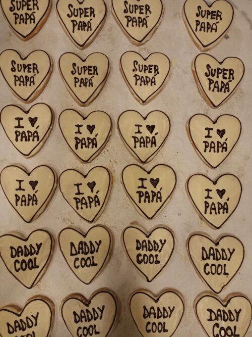 Galletas corazón papá
